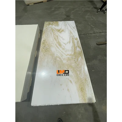 Interior personalizado de folha de mármore UV PVC UV